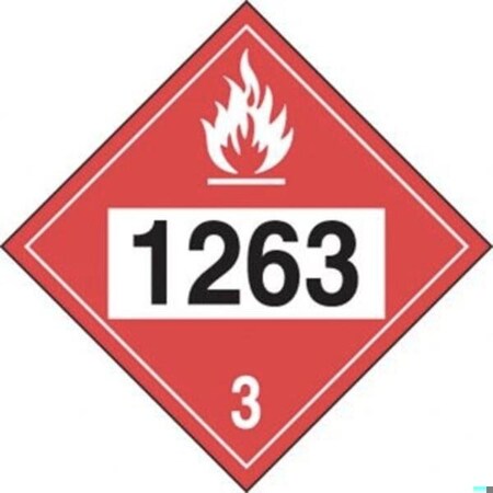 Accuform 4DIGIT DOT PLACARDS HAZARD CLASS 3 MPL736FV100 MPL736FV100